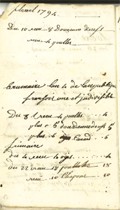 Livret de Métairie, 1785-1806