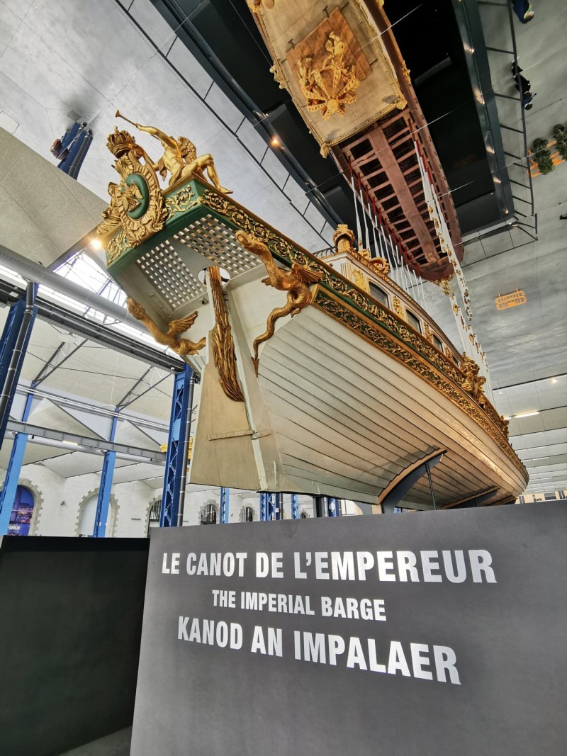 Canot de l'Empereur, Ateliers des Capucins, Brest, 28 mai 2021 © Fondation Napoléon