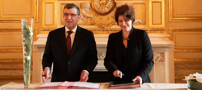 Signature d’un partenariat entre le Centre des monuments nationaux et la Fondation Napoléon
