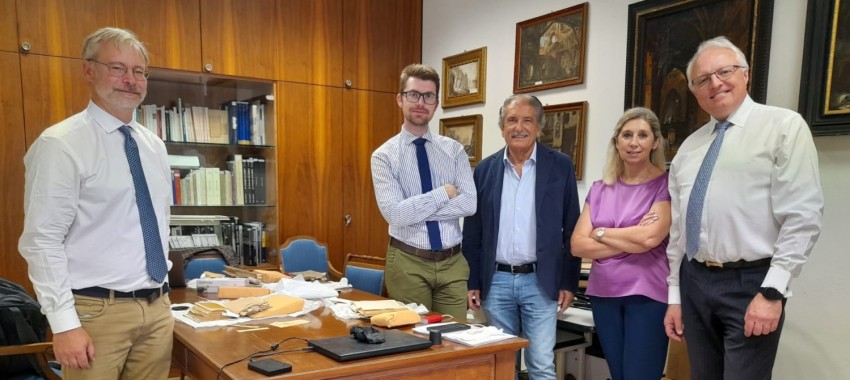 Signing of a partnership between the Museo Glauco Lombardi and the Fondation Napoléon