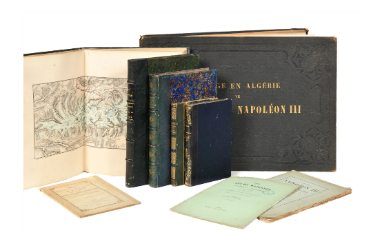 Ensemble de 25 volumes. Voyages de Napoléon III